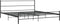vidaXL - Bedframe - metaal - zwart - 180x200 - cm