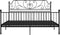 vidaXL - Bedframe - metaal - zwart - 180x200 - cm
