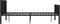vidaXL - Bedframe - metaal - zwart - 180x200 - cm