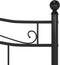 vidaXL - Bedframe - metaal - zwart - 180x200 - cm
