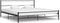 vidaXL - Bedframe - metaal - zwart - 180x200 - cm