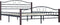 vidaXL - Bedframe - metaal - zwart - 180x200 - cm