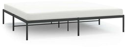 vidaXL - Bedframe - metaal - zwart - 193x203 - cm