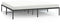 vidaXL - Bedframe - metaal - zwart - 193x203 - cm