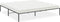 vidaXL - Bedframe - metaal - zwart - 193x203 - cm