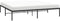 vidaXL - Bedframe - metaal - zwart - 193x203 - cm