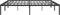 vidaXL - Bedframe - metaal - zwart - 193x203 - cm
