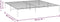 vidaXL - Bedframe - metaal - zwart - 193x203 - cm