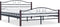 vidaXL - Bedframe - metaal - zwart - 200x200 - cm