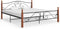vidaXL - Bedframe - metaal - zwart - 200x200 - cm