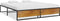 vidaXL - Bedframe - metaal - zwart - 200x200 - cm