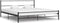 vidaXL - Bedframe - metaal - zwart - 200x200 - cm