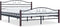 vidaXL - Bedframe - metaal - zwart - 200x200 - cm