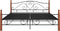 vidaXL - Bedframe - metaal - zwart - 200x200 - cm