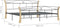 vidaXL - Bedframe - metaal - zwart - 200x200 - cm