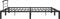 vidaXL - Bedframe - metaal - zwart - 200x200 - cm