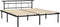 vidaXL - Bedframe - metaal - zwart - 200x200 - cm
