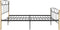 vidaXL - Bedframe - metaal - zwart - 200x200 - cm