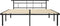 vidaXL - Bedframe - metaal - zwart - 200x200 - cm