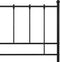 vidaXL - Bedframe - metaal - zwart - 200x200 - cm