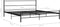 vidaXL - Bedframe - metaal - zwart - 200x200 - cm