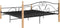 vidaXL - Bedframe - metaal - zwart - 200x200 - cm