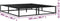 vidaXL - Bedframe - metaal - zwart - 200x200 - cm