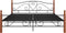 vidaXL - Bedframe - metaal - zwart - 200x200 - cm