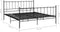 vidaXL - Bedframe - metaal - zwart - 200x200 - cm
