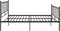 vidaXL - Bedframe - metaal - zwart - 200x200 - cm