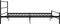 vidaXL - Bedframe - metaal - zwart - 200x200 - cm