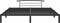 vidaXL - Bedframe - metaal - zwart - 200x200 - cm