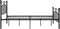 vidaXL - Bedframe - metaal - zwart - 200x200 - cm