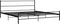 vidaXL - Bedframe - metaal - zwart - 200x200 - cm