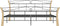 vidaXL - Bedframe - metaal - zwart - 200x200 - cm