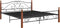 vidaXL - Bedframe - metaal - zwart - 200x200 - cm