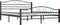 vidaXL - Bedframe - metaal - zwart - 200x200 - cm