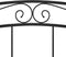 vidaXL - Bedframe - metaal - zwart - 200x200 - cm