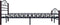 vidaXL - Bedframe - metaal - zwart - 200x200 - cm