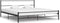 vidaXL - Bedframe - metaal - zwart - 200x200 - cm