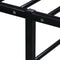 vidaXL - Bedframe - metaal - zwart - 200x200 - cm