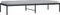 vidaXL - Bedframe - metaal - zwart - 75 - x - 190 - cm