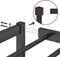 vidaXL - Bedframe - metaal - zwart - 80x200 - cm