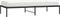 vidaXL - Bedframe - metaal - zwart - 90x190 - cm
