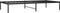 vidaXL - Bedframe - metaal - zwart - 90x190 - cm