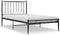 vidaXL - Bedframe - metaal - zwart - 90x200 - cm
