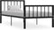 vidaXL - Bedframe - metaal - zwart - 90x200 - cm