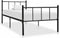 vidaXL - Bedframe - metaal - zwart - 90x200 - cm