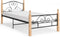 vidaXL - Bedframe - metaal - zwart - 90x200 - cm