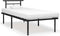 vidaXL - Bedframe - metaal - zwart - 90x200 - cm